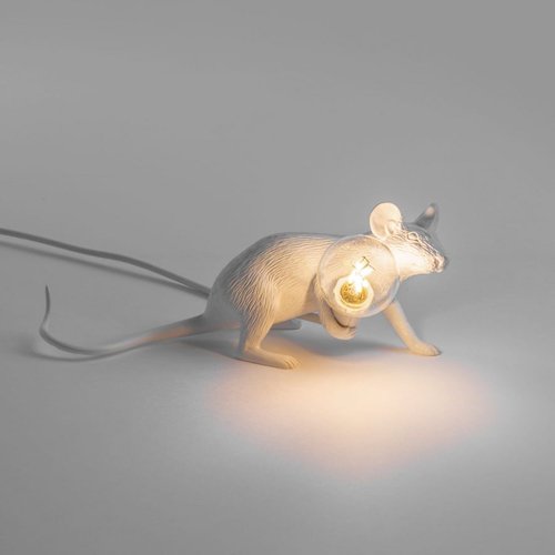 Mouse Lamp White Lop