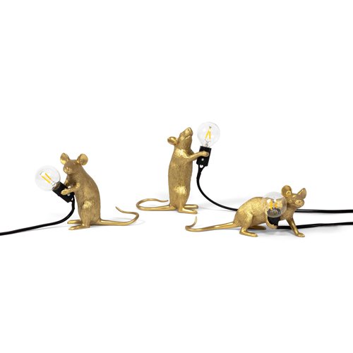 Mouse Lamp Gold Step